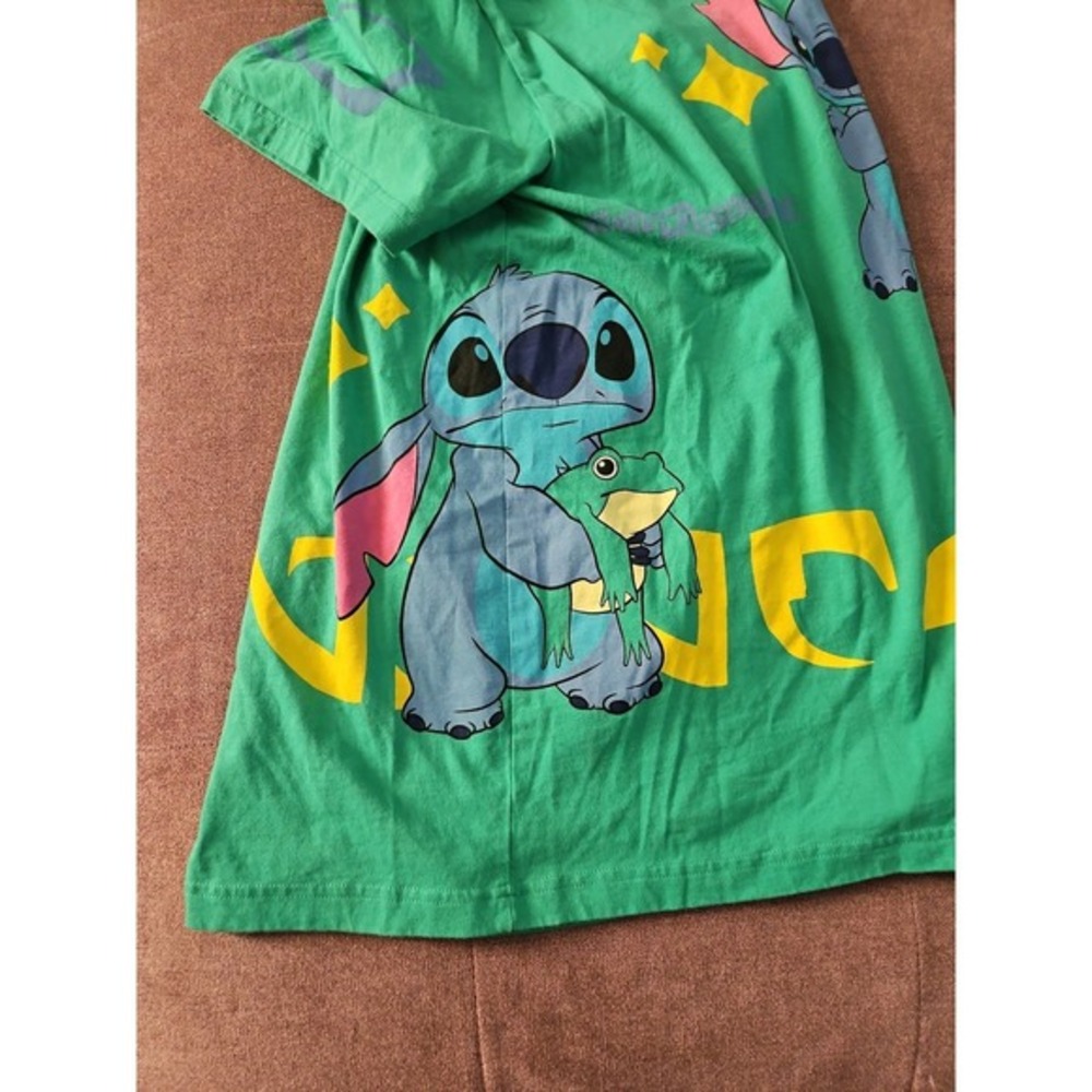 Disney Parks Stitch Green T-Shirt for Unisex Size Large - Picture 8 of 12